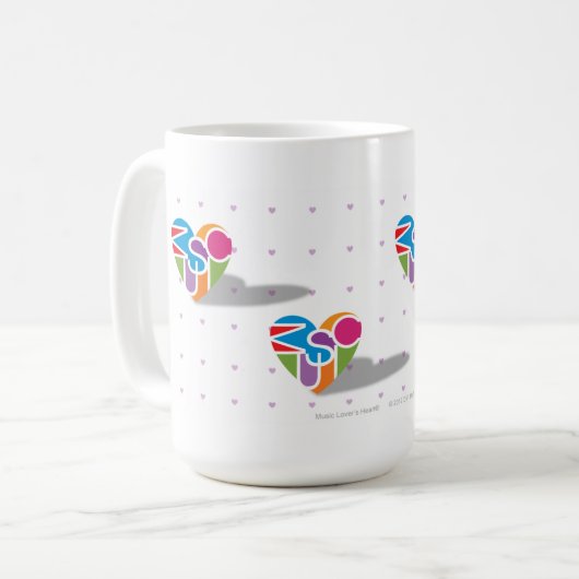 Lover's Heart® Muziek Mok (Voorkant links)