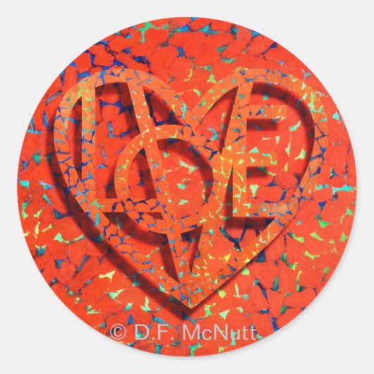 Lover's Heart® Sticker (Voorkant)