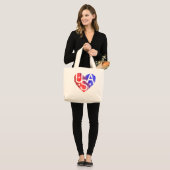LOVER'S HEART® USA Canvas tas (Voorkant (model))