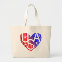 LOVER'S HEART® USA Canvas tas