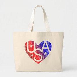 LOVER'S HEART® USA Canvas tas