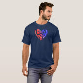 Lover's Heart® USA Lover's T-shirt (Voorkant volledig)
