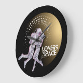 Lovers in de ruimte grote klok (Hoek)