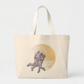 Lovers in de ruimte grote tote bag (Voorkant)