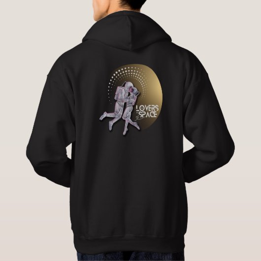 Lovers in de ruimte hoodie (Achterkant)