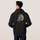 Lovers in de ruimte hoodie (Achterkant volledig)