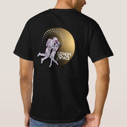 Lovers in de ruimte t-shirt (Achterkant)