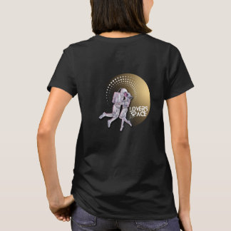Lovers in de ruimte t-shirt