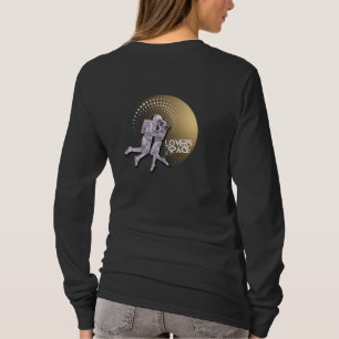 Lovers in de ruimte t-shirt