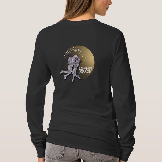 Lovers in de ruimte t-shirt (Achterkant)