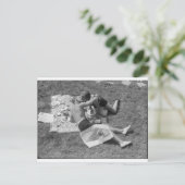 Lovers in Lunch Briefkaart (Staand voorkant)