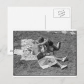 Lovers in Lunch Briefkaart (Voorkant / Achterkant)