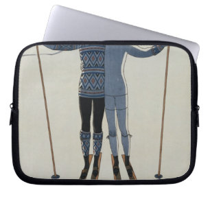 <Lovers in the Snow>van Georges Barbier Laptop Sleeve