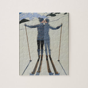 <Lovers in the Snow>van Georges Barbier Legpuzzel