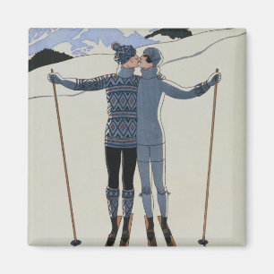 <Lovers in the Snow>van Georges Barbier Magneet