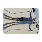 <Lovers in the Snow>van Georges Barbier Magneet (Horizontaal)