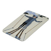 <Lovers in the Snow>van Georges Barbier Magneet (Linkerzijde)