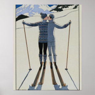 <Lovers in the Snow>van Georges Barbier Poster