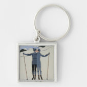 <Lovers in the Snow>van Georges Barbier Sleutelhanger (Voorkant)