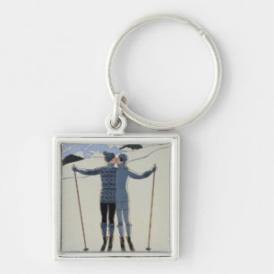 <Lovers in the Snow>van Georges Barbier Sleutelhanger