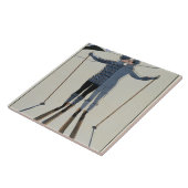 <Lovers in the Snow>van Georges Barbier Tegeltje (Zijkant)