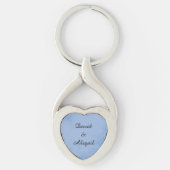 Lovers Indigo Blue Parchment Sleutelhanger (Voorkant)