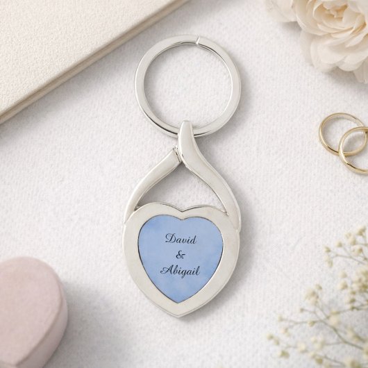 Lovers Indigo Blue Parchment Sleutelhanger