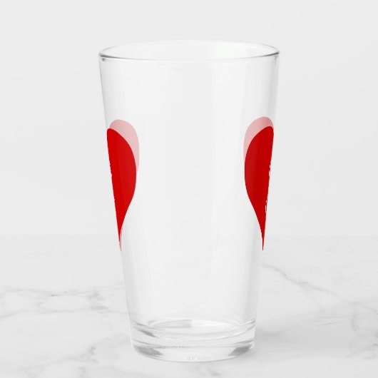 Lover's Initialen Pint Beer Glasses Glas (Links)