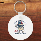 Lovers It's Beer Can Not Beer Can't Funny Drinking Sleutelhanger (Voorkant)