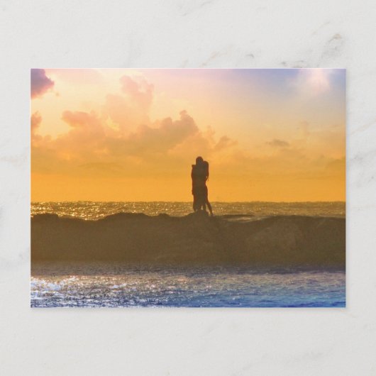 Lovers Kiss Briefkaart (Voorkant)