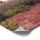 Lovers Knoll Zonsondergang in Sedona Poster (Hoek)