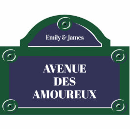 Lovers Lane Romantic Couple Paris Street Fotobeeldje Magneet