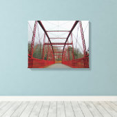 Lover's Leap Bridge Canvas Afdruk (Insitu (Houten vloer))