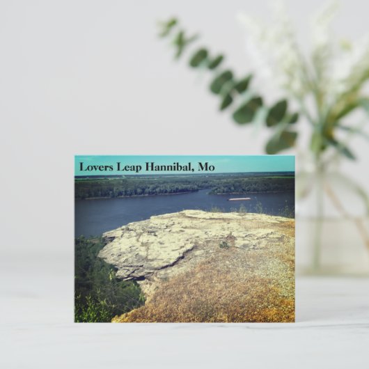 Lovers Leap Hannibal Missouri Simple Postcard Briefkaart (Staand voorkant)