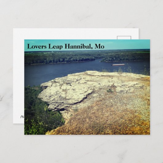 Lovers Leap Hannibal Missouri Simple Postcard Briefkaart (Voorkant / Achterkant)