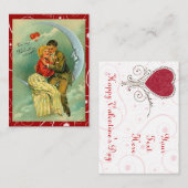 Lovers Moon Valentijn Love Notes Notitiekaartje (Voorkant / Achterkant)