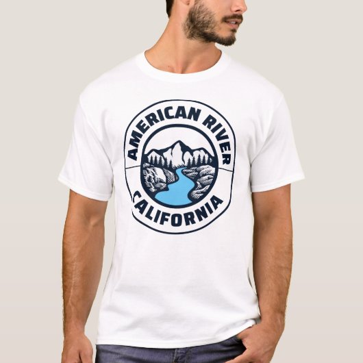 Lovers Mountains in de staat American River Califo T-shirt (Voorkant)
