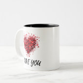 LOVERS MUG TWEEKLEURIGE KOFFIEMOK (Voorkant links)