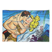 Lovers Ocean Romance  Comics Kussensloop (Achterkant-Links)