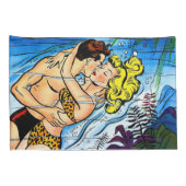 Lovers Ocean Romance  Comics Kussensloop (Achterkant-Rechts)