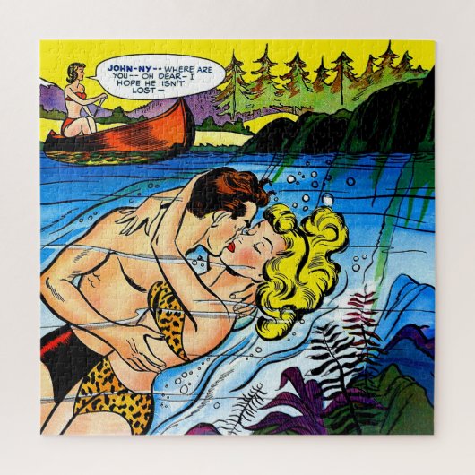 Lovers Ocean Romance  Comics Legpuzzel (Verticaal)