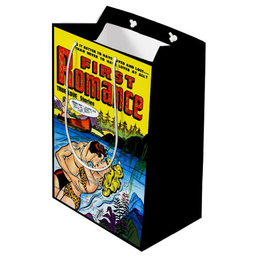 Lovers Ocean Romance Comics Medium Cadeauzakje (Achterkant Gekanteld)