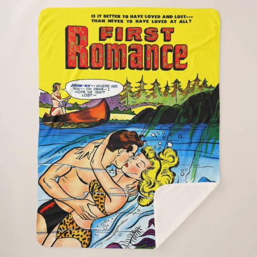 Lovers Ocean Romance  Comics Sherpa Deken (Voorkant)