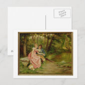 Lovers (olie op canvas) briefkaart (Voorkant / Achterkant)