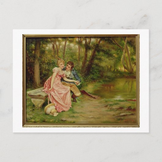 Lovers (olie op canvas) briefkaart (Voorkant)