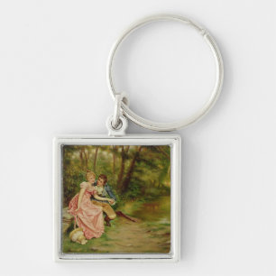 Lovers (olie op canvas) sleutelhanger