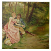 Lovers (olie op canvas) tegeltje (Voorkant)