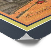 "Lovers on the Balcony" van Achille Mauzan Poster (Hoek)