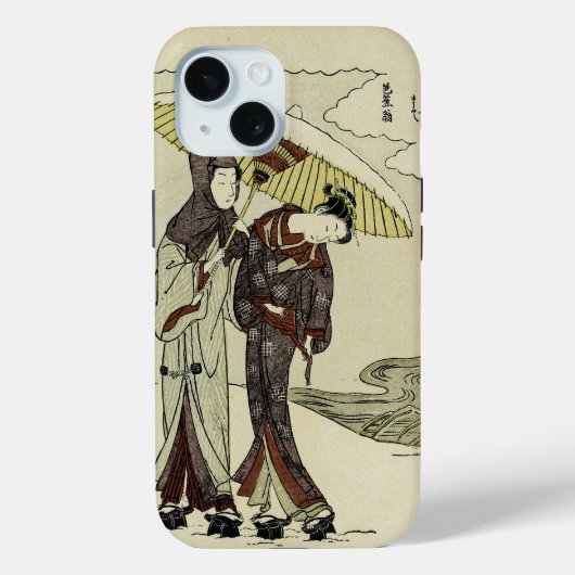 Lovers onder een paraplu Case-Mate iPhone case (Achterkant)