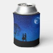 Lovers onder volle maan blikjeskoeler (Blikje Achterkant)